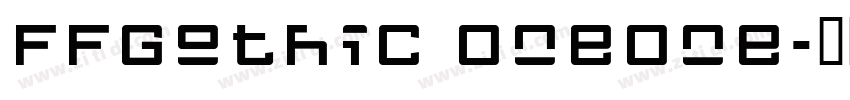 FFGothic OneOne字体转换
